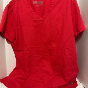 Grey's Anatomy Red V-Neck Scrub top and pants
